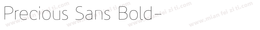 Precious Sans Bold字体转换